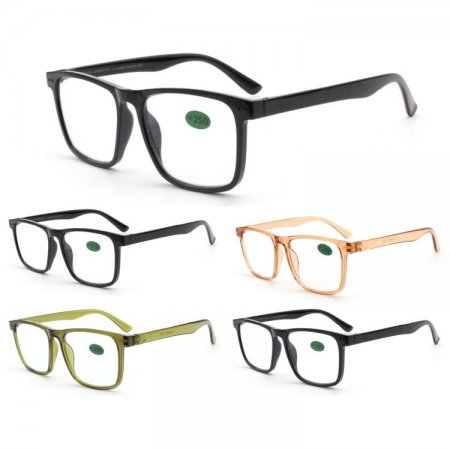 Fashion Plastic Reading Glasses 4 Style Asstd R9288-91D