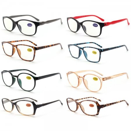 Unisex Fashion Spring Arm Reading Glasses 4 Style Asstd R9312-15