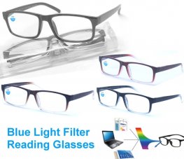 Blue Light Filter Reading Glasses Reading Glasses 2 Style Asstd R9188/R9189C Blue Light Filter Reading Glasses Reading Glasses 2 Style Asstd R9188/R9189C