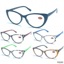 Spring Arm Fashion Plastic Reading Glasses 4 Style Asstd R9280-83 Spring Arm Fashion Plastic Reading Glasses 4 Style Asstd R9280-83